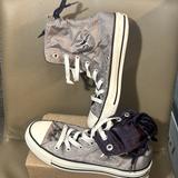 Converse Shoes | Converse All Star Purple Satin Lined, Sz 6 | Color: Gray/Purple | Size: 6