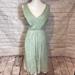 J. Crew Dresses | J Crew 100%Silk Sleeveless Midi A Line Dress Pale Avocado Sz 12 | Color: Green | Size: 12