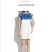 Madewell Dresses | Madewell Womens Blue White Short Sleeve Casita Embroidered Shift Dress Size S | Color: Blue/Red/White | Size: S