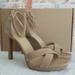 Michael Kors Shoes | New Michael Kors Alexia Heeled Dress Sandals | Color: Gold/Tan | Size: 9.5