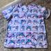 Disney Tops | Disney Scrub Top, Size Small, Euc | Color: Purple | Size: S