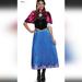 Disney Dresses | Frozen Anna Costume | Color: Blue/Purple | Size: L