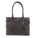 Gucci Bags | Gucci Gg Dark Brown Outlet Nylon Leather Tote | Color: Brown | Size: Os