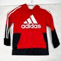 Adidas Jackets & Coats | Adidas Hooded Jacket | Color: Black/Red | Size: 6b