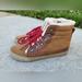 American Eagle Outfitters Shoes | American Eagle Brown Boots With Faux Fur, Size 8 | Color: Brown/Red | Size: 8