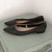 J. Crew Shoes | J Crew Pointed Toe Flats Black Leather Ballet Sz 8 Slip On | Color: Black | Size: 8