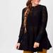 Free People Tops | Free People Black Coffee In The Morning Lace Tunic | Color: Black | Size: Xs