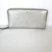 Kate Spade New York Bags | Kate Spade Neda Wallet Metalic Clutch Accordion Geniue Leather Zip Around Silver | Color: Silver | Size: Os