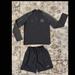 Nike Matching Sets | Jordan Nike Paris Saint Germain 1/2 Zip Pullover + Nike Dri Fit Shorts - Kids M | Color: Black | Size: Mb