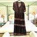 Free People Dresses | Free People Maxi Dress Nwot - "Rare Feelings Maxi Dress" | Color: Black/Pink | Size: M