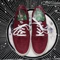 Vans Shoes | Maroon Red Low Rise Fall/Autumn Men’s Vans Skater Shoes Size 13 | Color: Red | Size: 13