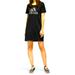 Adidas Dresses | Adidas X Zoe Saldana Collection, Black Short Sleeve T-Shirt Dress Nwot! | Color: Black | Size: S