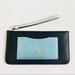 Coach Bags | Coach Metallic Leather Color Block Wristlet | Color: Blue/Silver | Size: Os