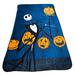 Disney Bedding | Disney The Nightmare Before Christmas Black Jack Skellington Plush Blanket 62x90 | Color: Blue | Size: Os