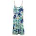 Free People Dresses | Free People Sleeveless Floral Dress, Size M | Color: Blue/Green | Size: M