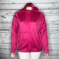 Adidas Jackets & Coats | Adidas Nwt Size Xl Pink Zip Front Track Jacket W/ Hood | Color: Pink | Size: Xl