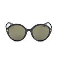 Gucci Accessories | Gucci Sunglasses Women's Black/Grey Gradient Lens Round Shape 55mm Gg0023s 001 | Color: Green/Yellow | Size: Various