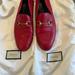 Gucci Shoes | Gucci Brixton Horsebit Loafers | Color: Red | Size: 40 1/2