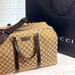 Gucci Bags | Gucci Gg Duffle Travel Bag Weekender Beige Canvas - New | Color: Brown/Tan | Size: Os