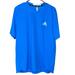 Adidas Shirts | Adidas Aeroready Blue Athletic Short Sleeve Shirt Size Large | Color: Blue | Size: L