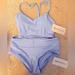 Athleta Swim | Athleta Ventura Crop Bikini Top + Athleta Essential Swim Boyshort Size Xs | Color: Purple | Size: Xxs