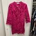 Coach Dresses | Coach Embellished Floral Jacquard Dress Sz 0 | Color: Pink | Size: 0