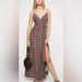 Free People Dresses | Free People Siren Wrap Maxi Dress | Color: Blue/Red | Size: M