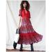 Free People Dresses | Free People Rare Feeling Maxi Dress In Ruby Red - Size Small | Color: Purple/Red | Size: S