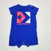 Converse One Pieces | Converse Boys Blue Short Sleeve Romper Outfit 3 Months | Color: Blue/White | Size: 0-3mb