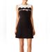 Kate Spade Dresses | Kate Spade New York Women's Scalloped Bow Mini A-Line Dress Size 10 | Color: Black/White | Size: 10