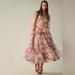 Anthropologie Dresses | Anthropologie Mac Duggal Tiered Tulle Dress. | Color: Pink/Red | Size: 8