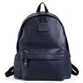 Coach Bags | Coach Men's Blue Refined Pebbled Leather Backpack Brand New | Color: Blue | Size: Os