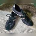 Coach Shoes | Coach Q582 Jayme Sneakers Shoes Womens Size 9.5m Black Silver Suede. F-119 | Color: Black/Silver | Size: 9.5