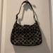 Coach Bags | Coach Signature Flannel Wool And Leather Mini Hobo Bag. | Color: Black/Gray | Size: Os