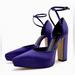 Zara Shoes | Heeled Platform Shoes Purple | Color: Purple | Size: 7.5