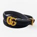 Gucci Accessories | Gucci Gg Torchon Black Suede Belt | Color: Black/Gold | Size: Os