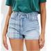 American Eagle Outfitters Shorts | American Eagle Crossover Highway Waist Denim Mom Shorts Nwt | Color: Blue | Size: 8