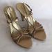 Jessica Simpson Shoes | Jessica Simpson Metallic Strappy Sandals, Size 10b | Color: Brown/Gold | Size: 10