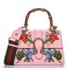 Gucci Bags | Gucci Calfskin Embroidered Medium Dionysus Top Handle Bag Purse In Pink New | Color: Blue/Gold/Pink/Red | Size: Os