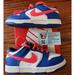 Nike Shoes | Nike Dunk Low Game Royal Crimson Kids Sneakers Cw1588 104 10.5c Preowned | Color: Blue/White | Size: 10.5b