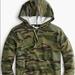 J. Crew Tops | J. Crew Vintage Fleece Camo Camouflage Hoodie Sweatshirt Top | Color: Black/Green | Size: L