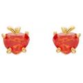 Kate Spade Jewelry | Kate Spade Dashing Beauty Apple Earrings | Color: Gold/Red | Size: Os
