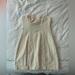 Zara Dresses | European Zara (Bought In Paris, France) Tan & White Mini Dress, Size Xs | Color: Tan/White | Size: Xs