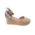 Nine West Shoes | - Nib Nine West Ariela Snakeskin Espadrille | Color: Tan | Size: 7.5