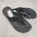 Coach Shoes | Coach Zoe Flip Flop, 8d (Like 9) | Color: Black/Gray | Size: 8.5