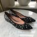 Kate Spade Shoes | Kate Spade Studded Pointed Toe Ballet Kitten Heel | Color: Black/Gold | Size: 7