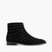 J. Crew Shoes | J. Crew Studded Black Suede Ankle Boots | Color: Black/Silver | Size: 9