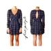 Free People Dresses | Free People Teen Spirit Plaid Mini Dress Size 6 Blue Yellow Brown Long Sleeve | Color: Blue/Brown | Size: 6