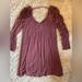 American Eagle Outfitters Dresses | American Eagle, Size, Burgundy Long Sleeve Dress | Color: Red | Size: M