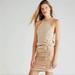 Free People Dresses | Free People Fp One Katya Thermal Mini Dress Sleeveless Sand Waffle M New | Color: Cream | Size: M